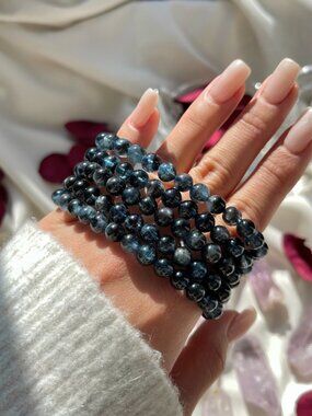 Aquamarine Galaxy Bracelets | Calming Crystal for Serenity & Balance - SMALL